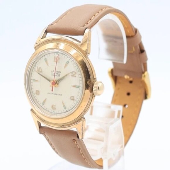 Vintage Lathin Scarab Lugs Men\'s Mechanical Wristwatch 1187/94 Swiss Made main image 4